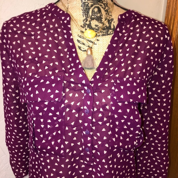 GAP Tops - Gap Hearts Blouse-Like New